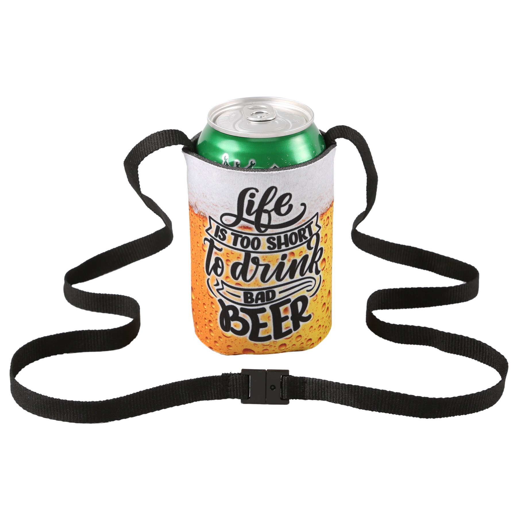 Full Color Hands Free Can Cooler
