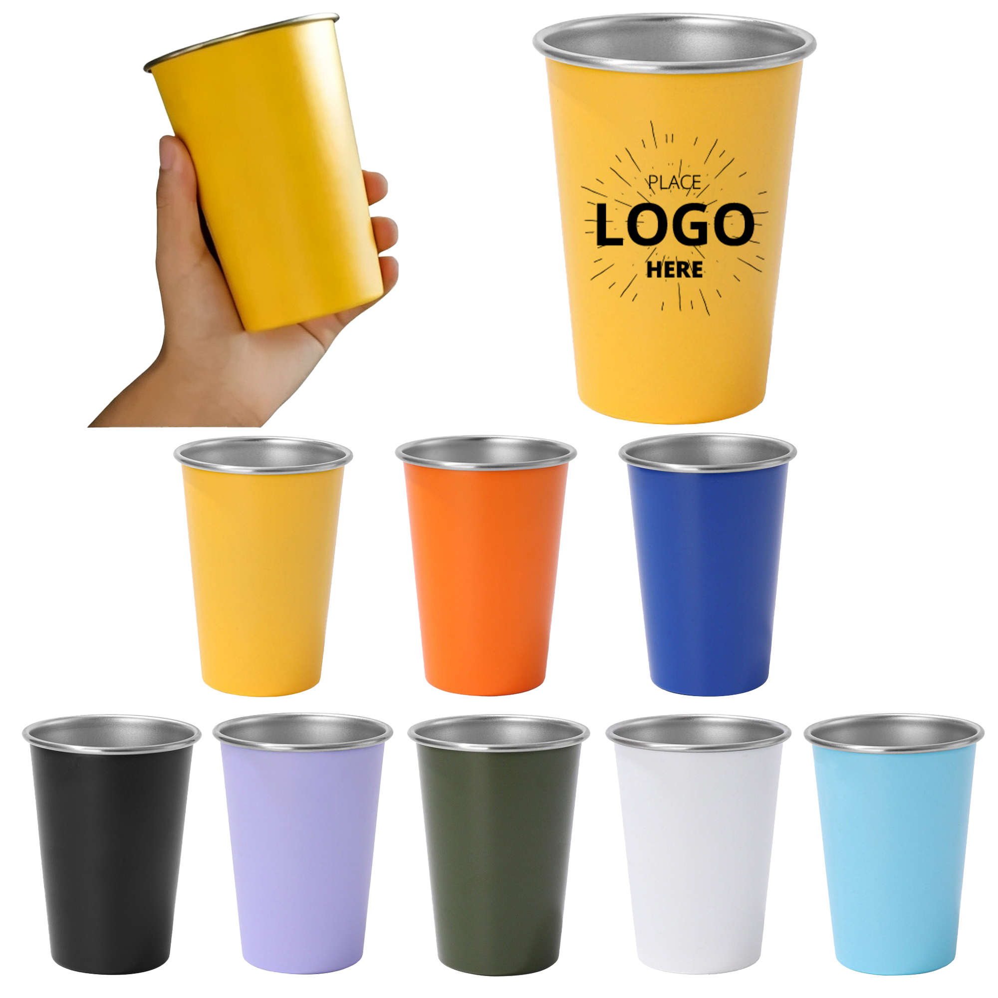 12oz Stainless Steel Pint Cup for Daily Outdoor Party Use 2