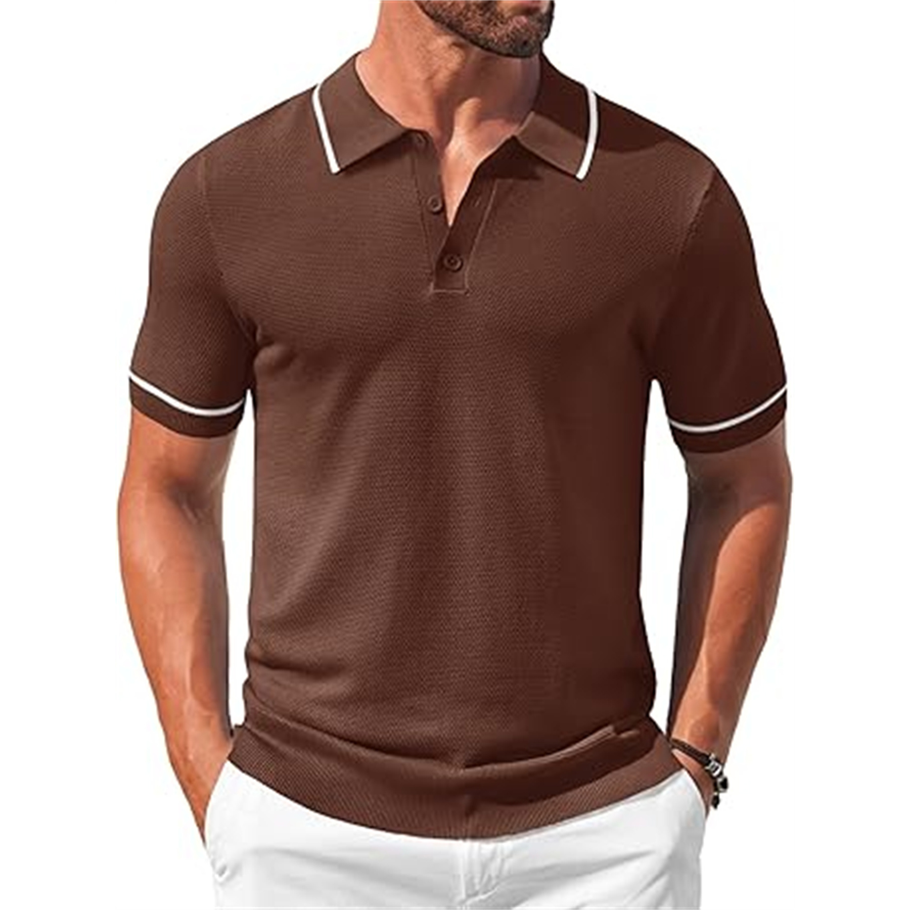Men's Knit Golf Polo Shirt 38