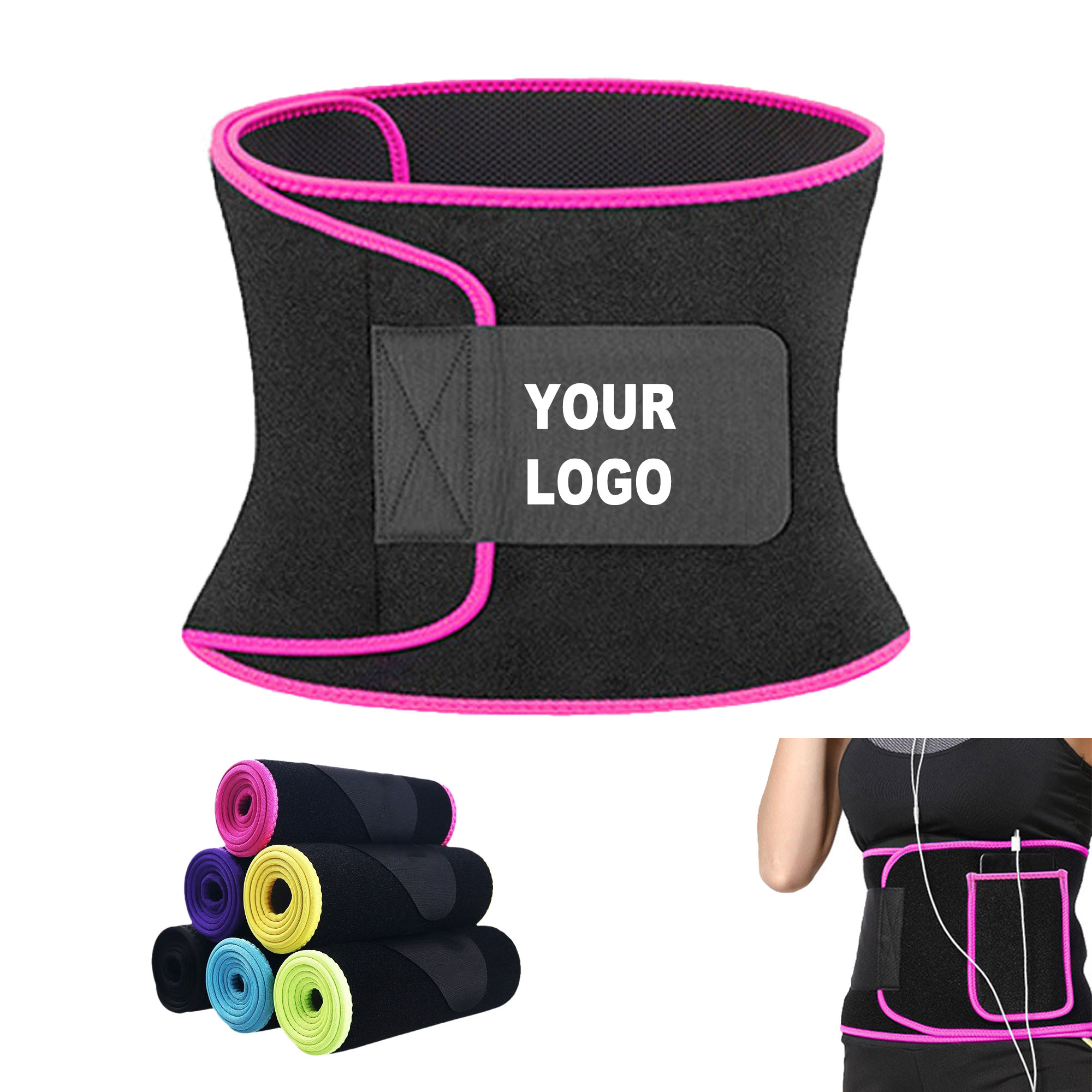 Adjustable Waist Trimmer Belt With Pocket 5