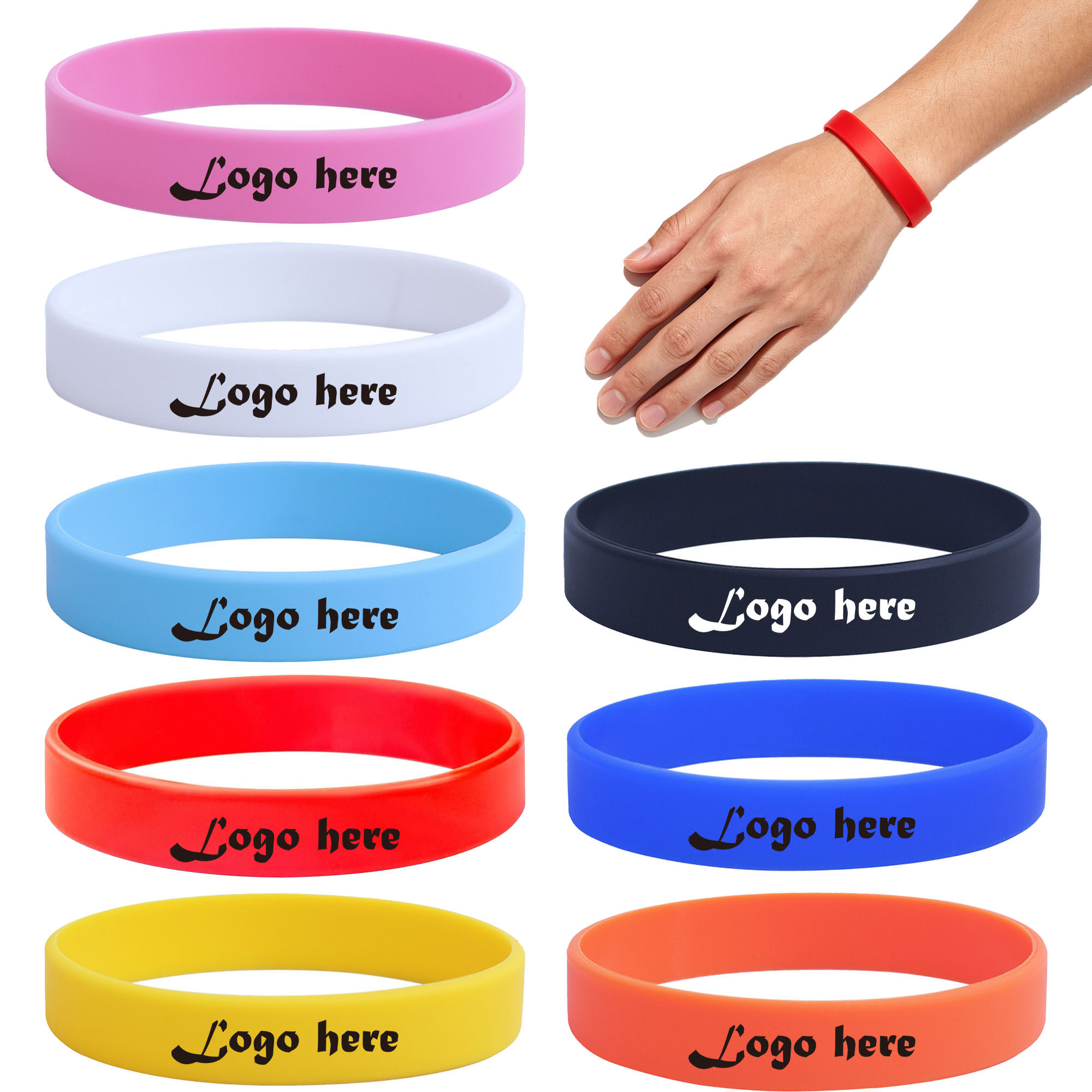 Custom Silicone Wristband with Logo 2