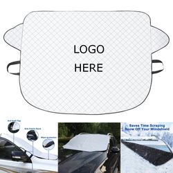 Extra Thick 4 Layers Auto Windshield Cover for Snow and Sun