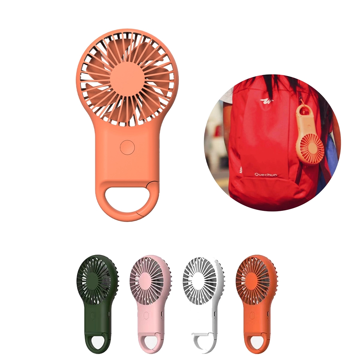 Outdoor Carabiner USB Handheld Fan