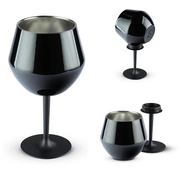 14oz Stainless Steel Wine Glass with Detachable SiliconeBase for Commutes, Fitness and Travel 8