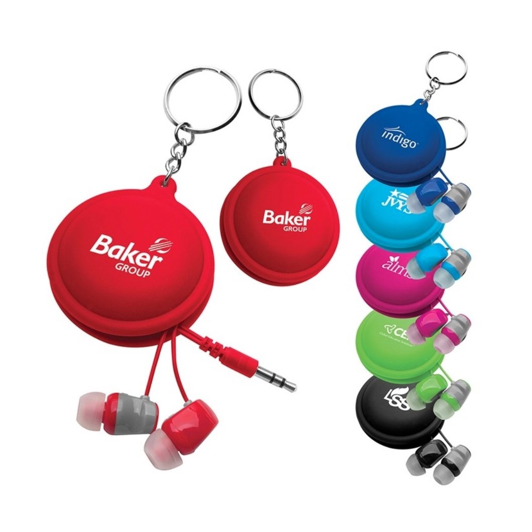 Silicone Keychain Earbuds Case