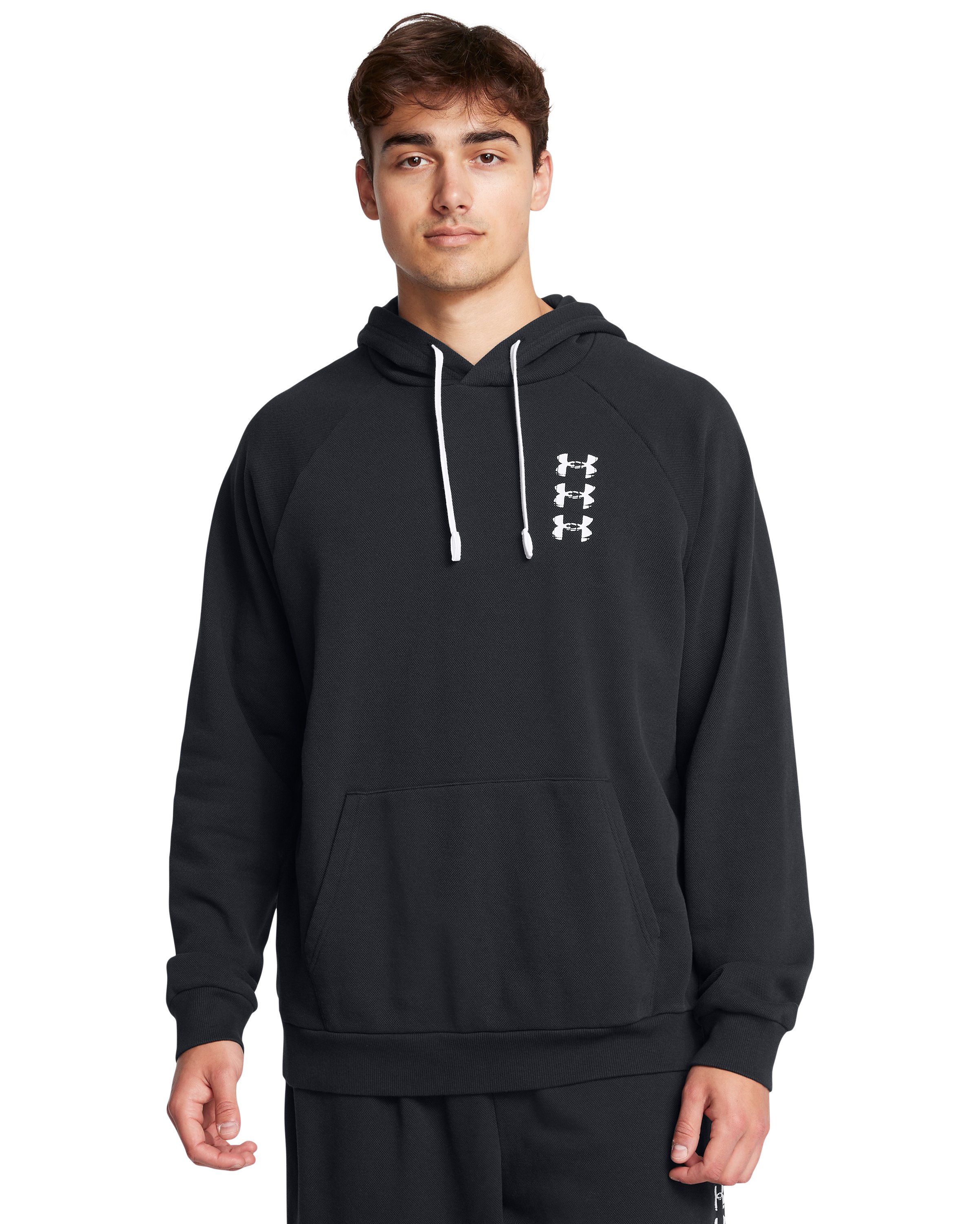 UA Rival Fleece Textured Sliced 'N Diced Men's Hoodie 9