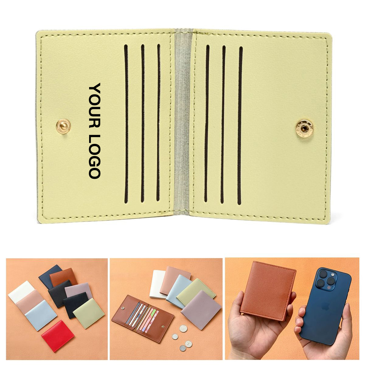 Compact PU Leather Card Wallet for Everyday Carry
