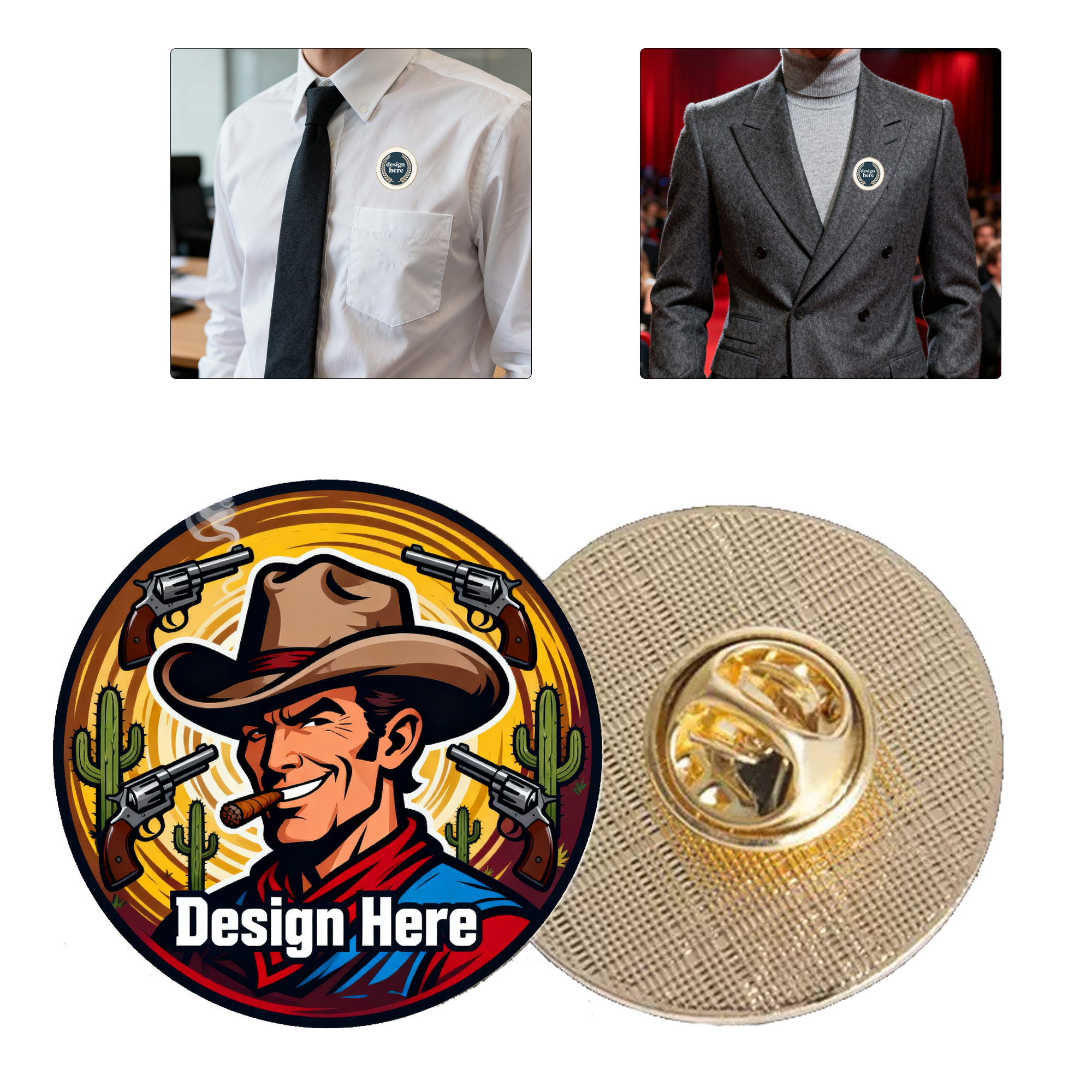 Custom Lapel Pins Zinc Alloy Badges 2