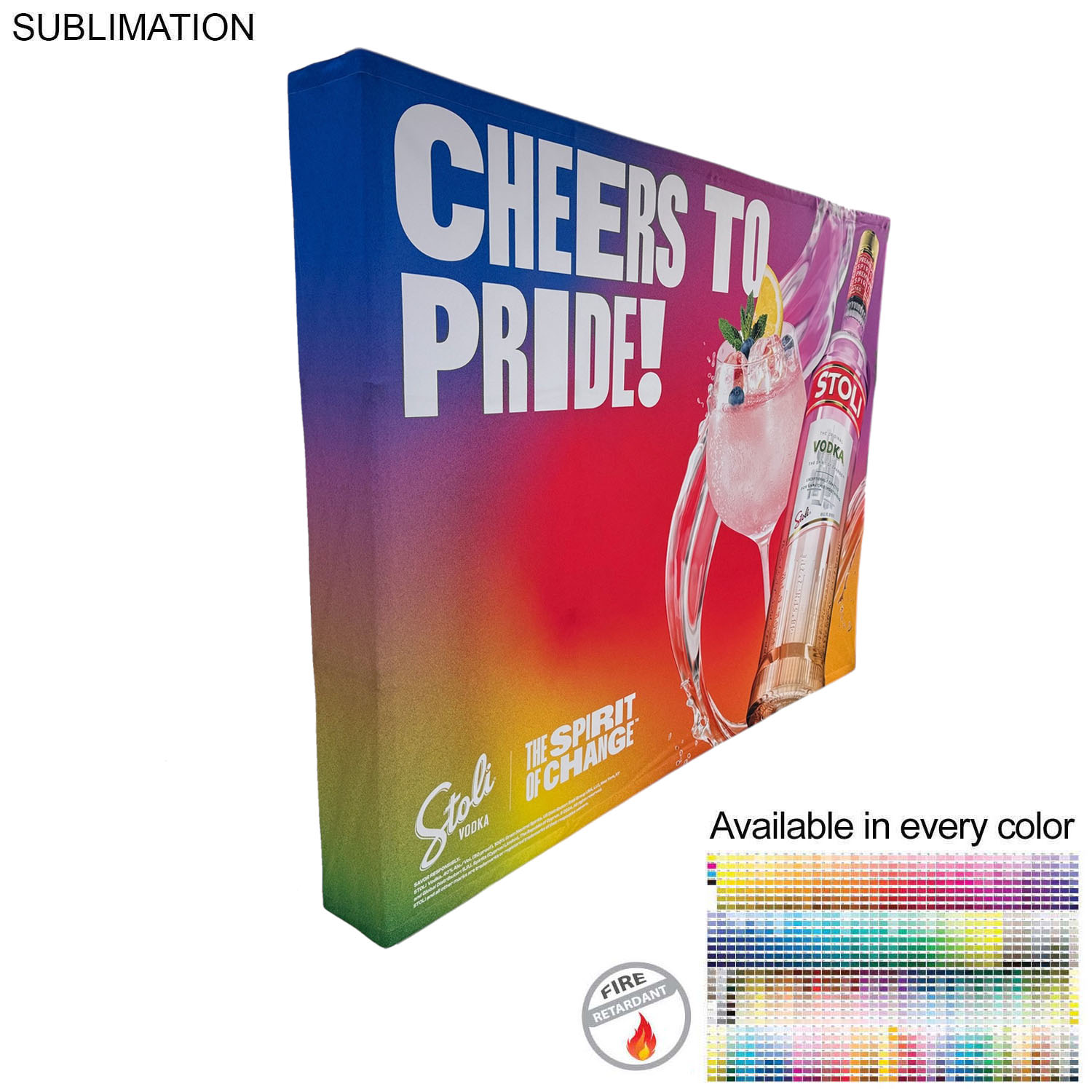 10' Straight Wall Tension Fabric Pop-up Display Kit with Wrap End Caps, NO SETUP CHARGE 17