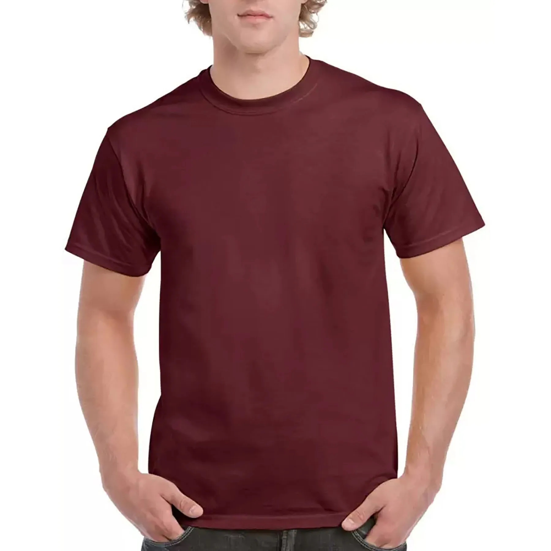 100% Cotton Crew Neck T-shirt Men's 20