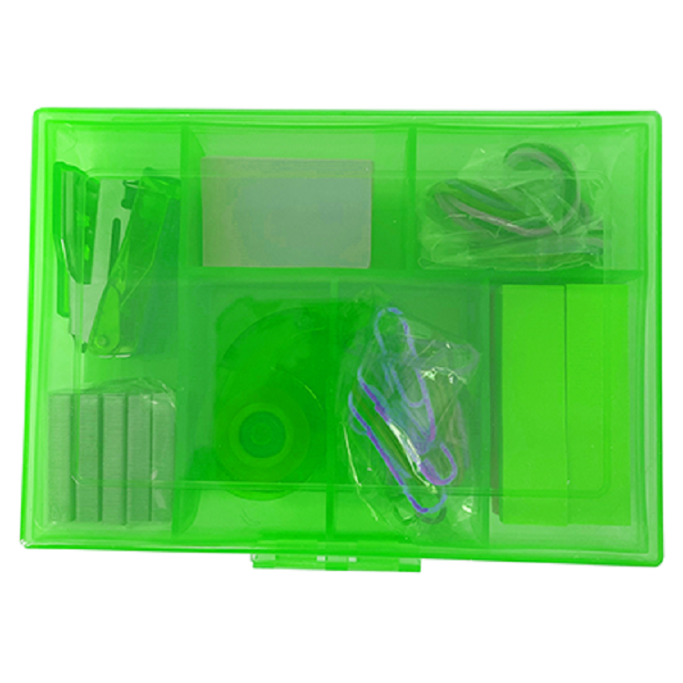 Back To School / Office Kit With Stapler, Staples, Sticky Notes, Rubber Bands, Paper Clips, And Tape 2