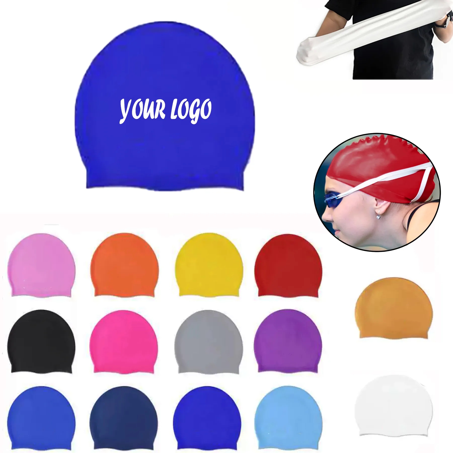Adult Silicone Swim Cap