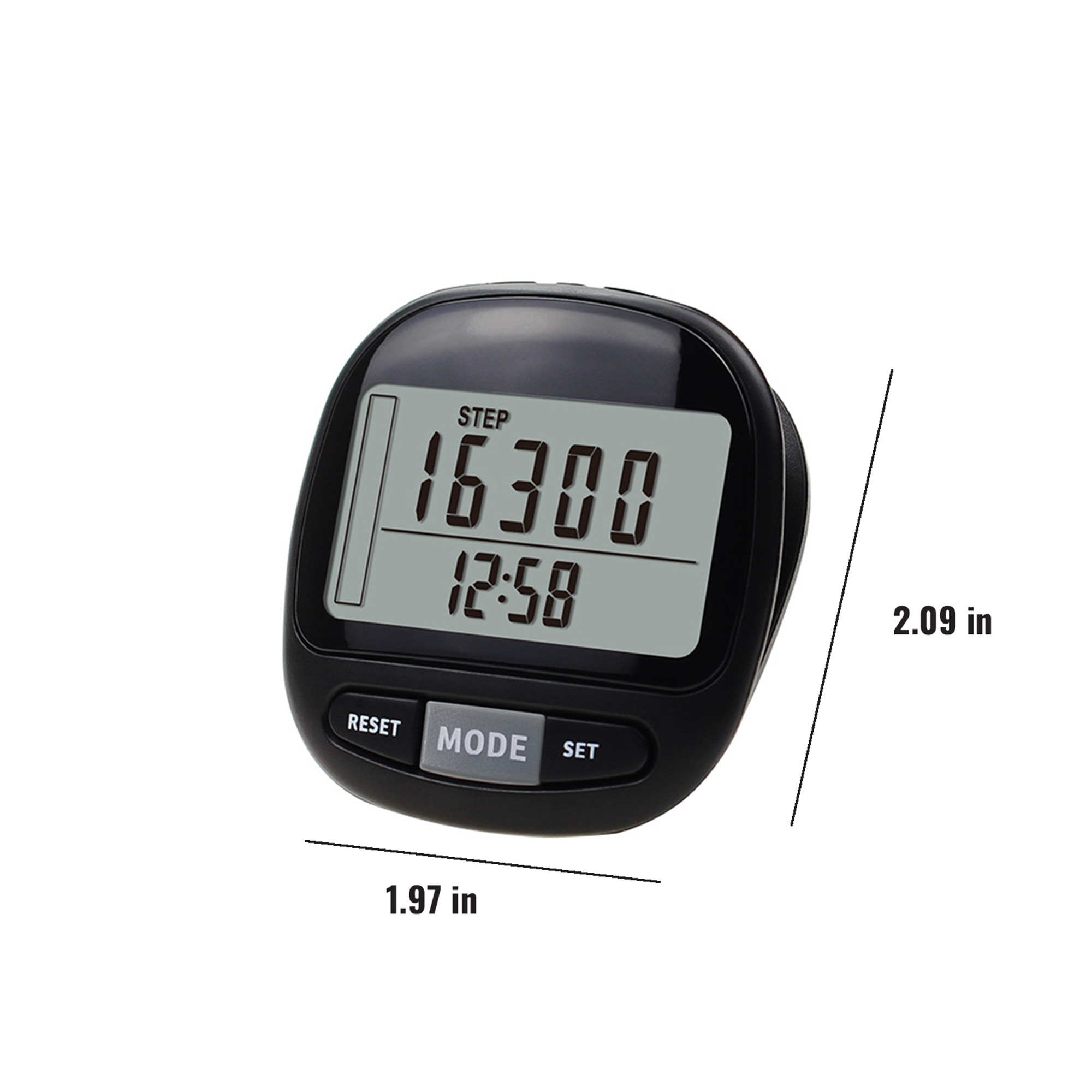 Portable Digital Step Counter - Clip-On Design 5