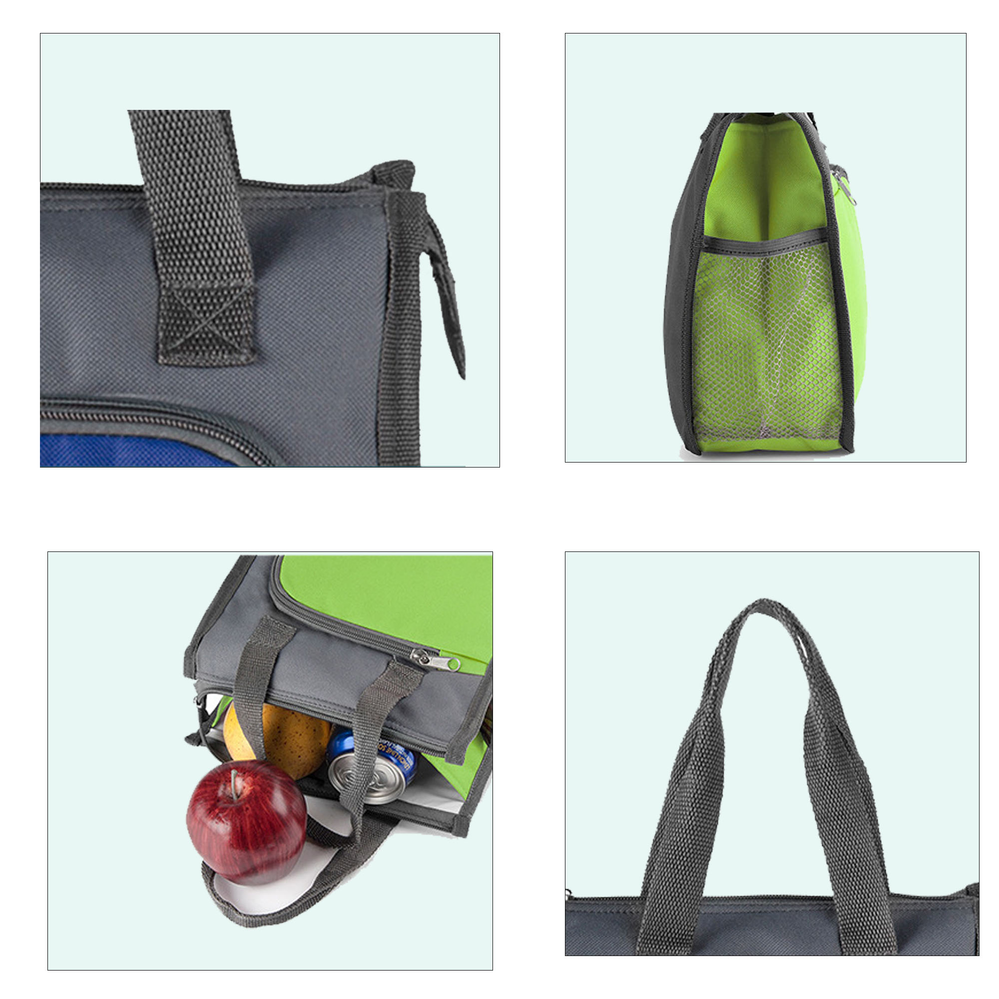 Reusable Insulated Lunch Box Bag for Office School 6