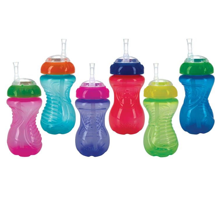 Nuby No-Spill Cups - Flexi Straw Colors Vary 3