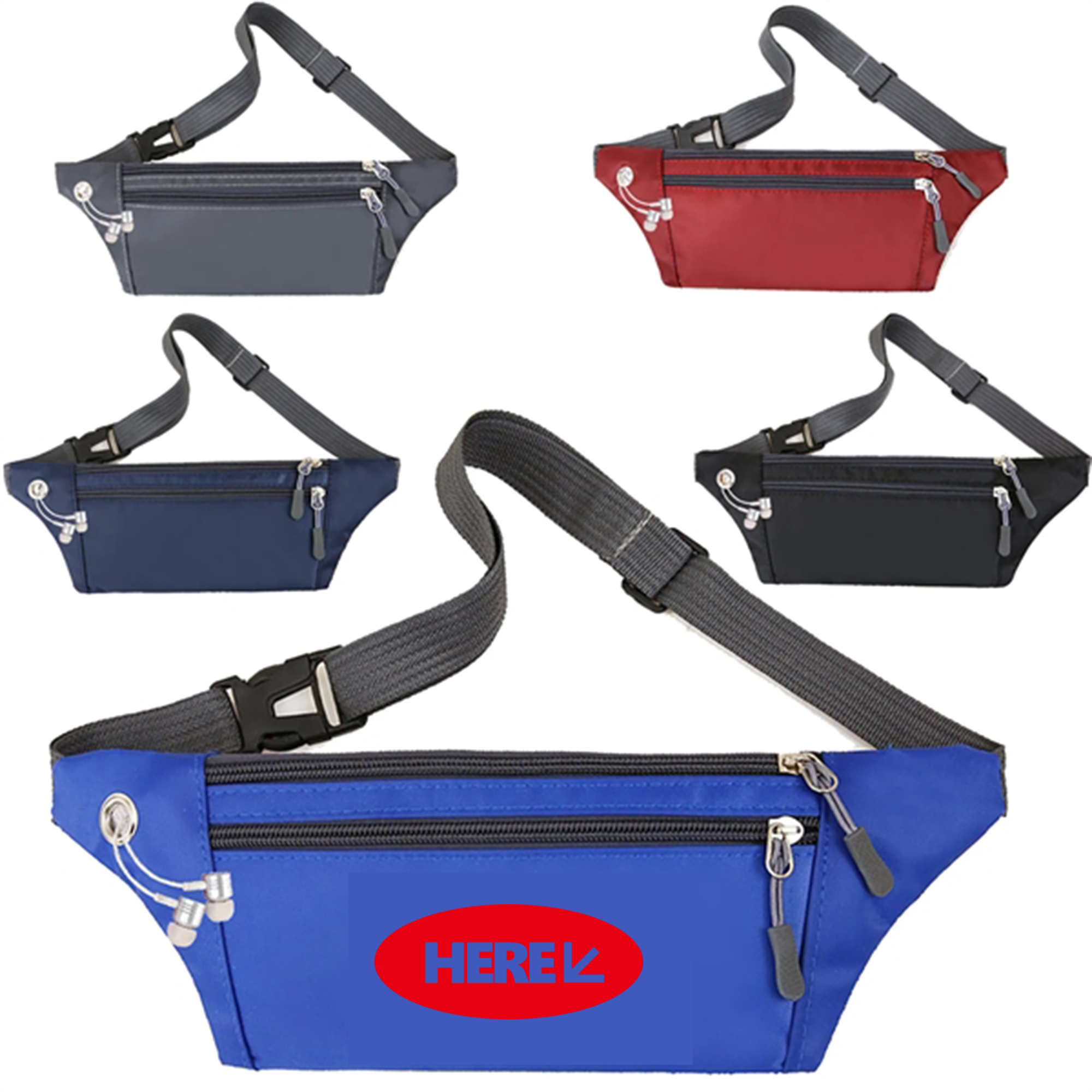 Sports Fitness Mobile Phone Bag Waist Bag 4