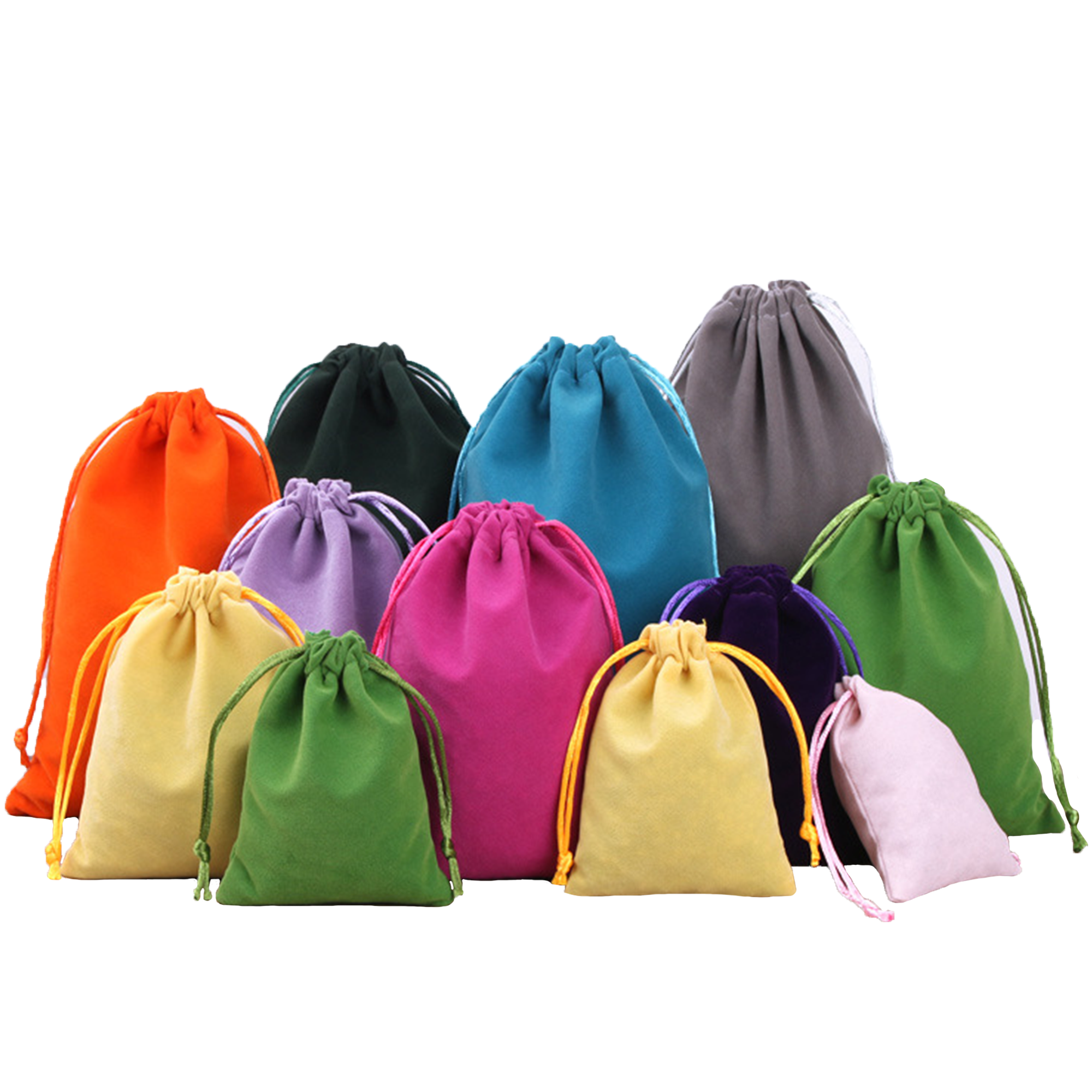 Colorful Velvet Gift Bags with Drawstring 6