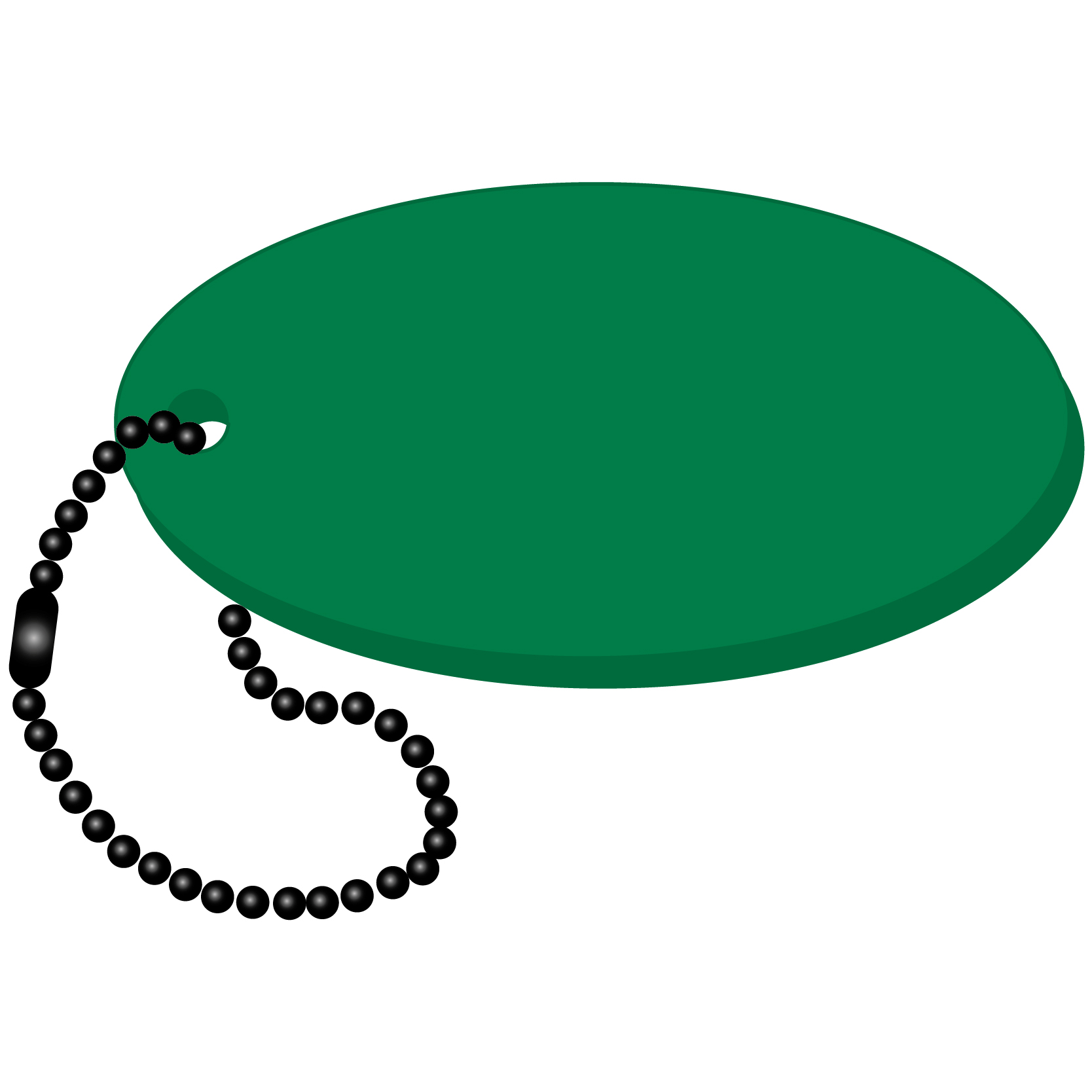 Oval Key Tag 26
