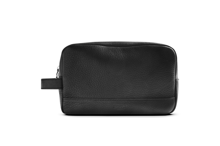 Shinola Zip Travel Kit - Black Natural Grain Leather 3