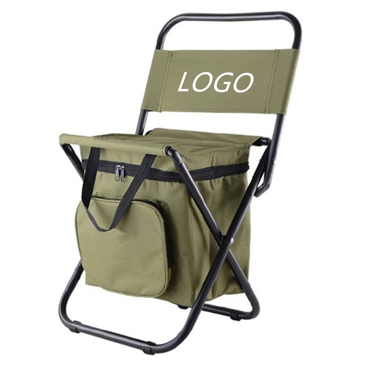 Portable Chair With Cooler Bag