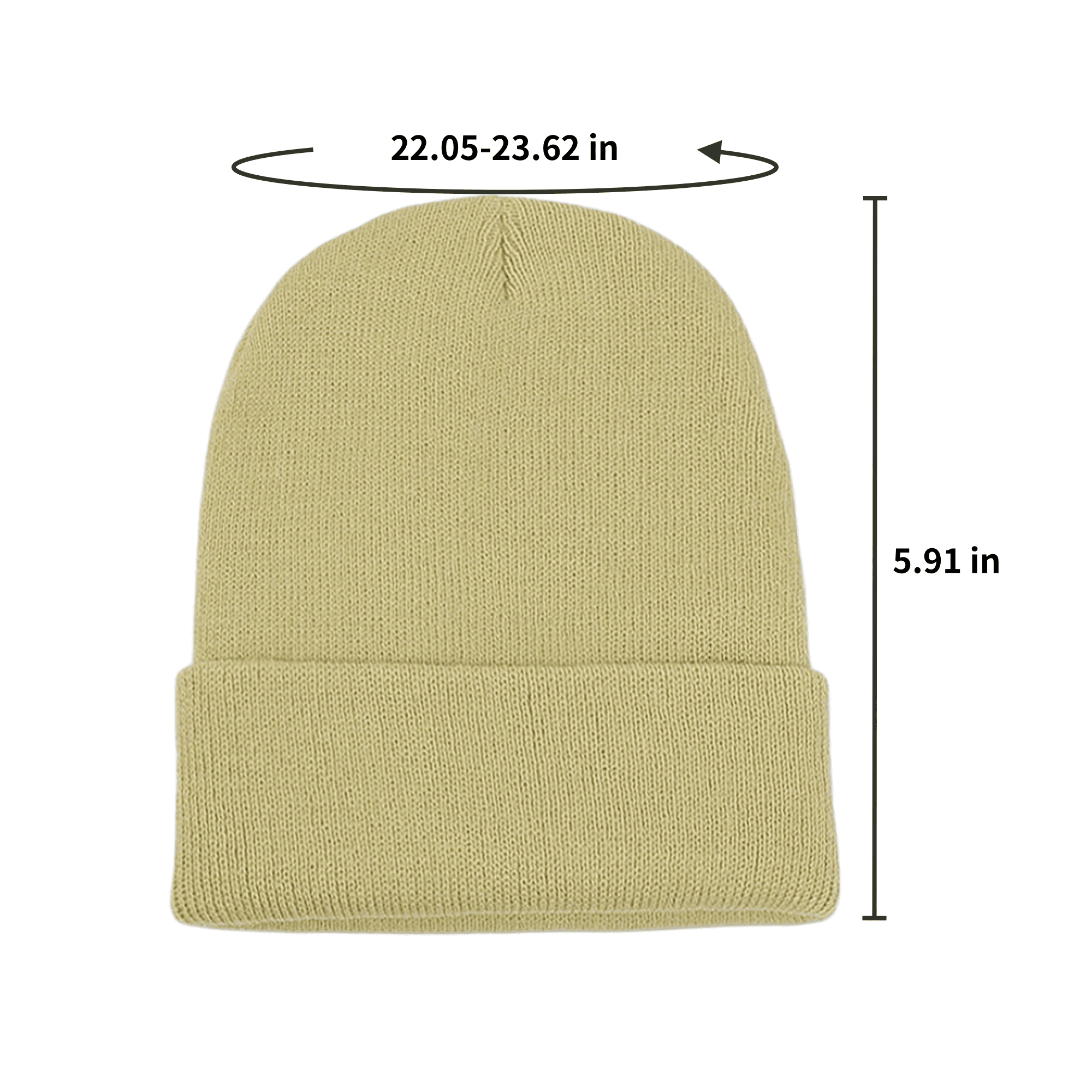 Customizable Solid Color Knitted Beanie 5