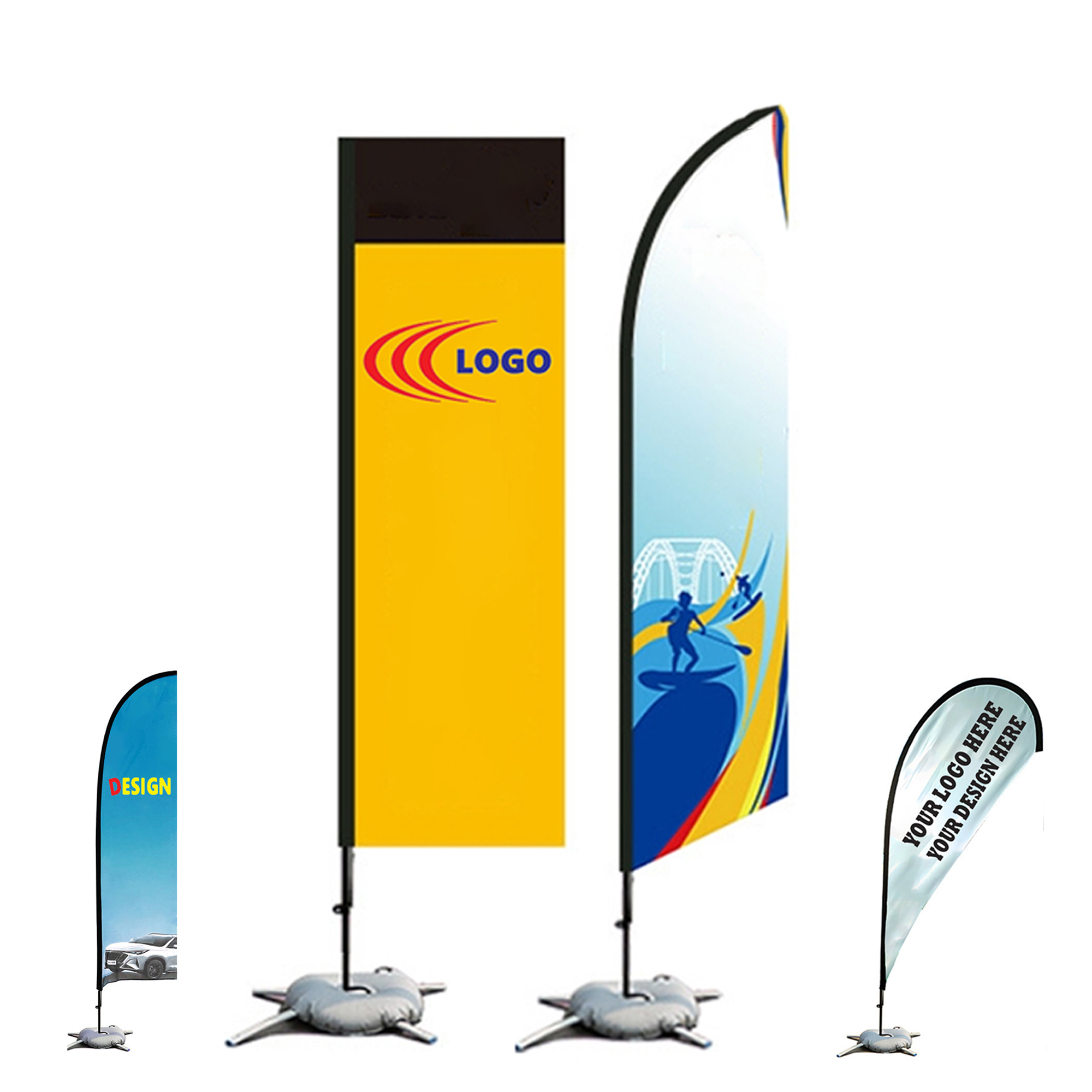 MOQ1 Knife Advertising Beach Flag 3