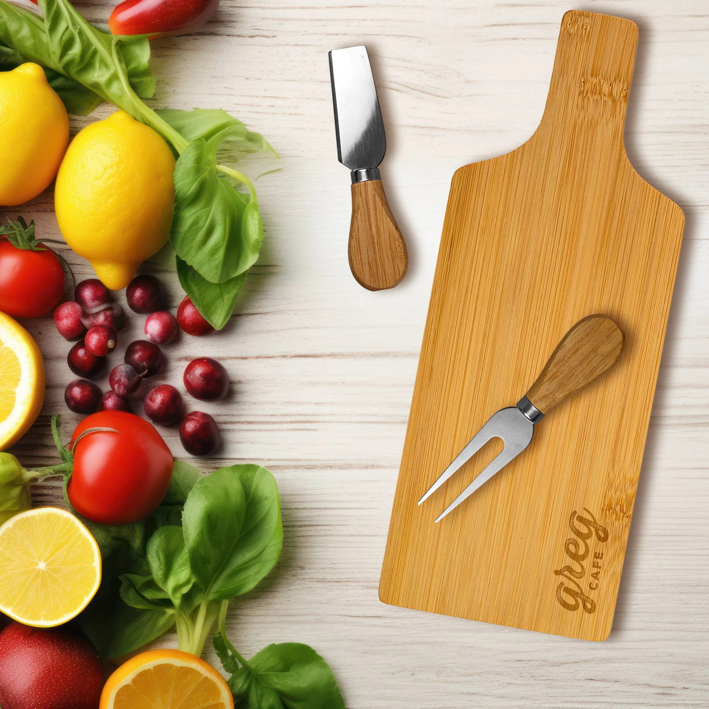 Handy Bamboo Charcuterie Set 4