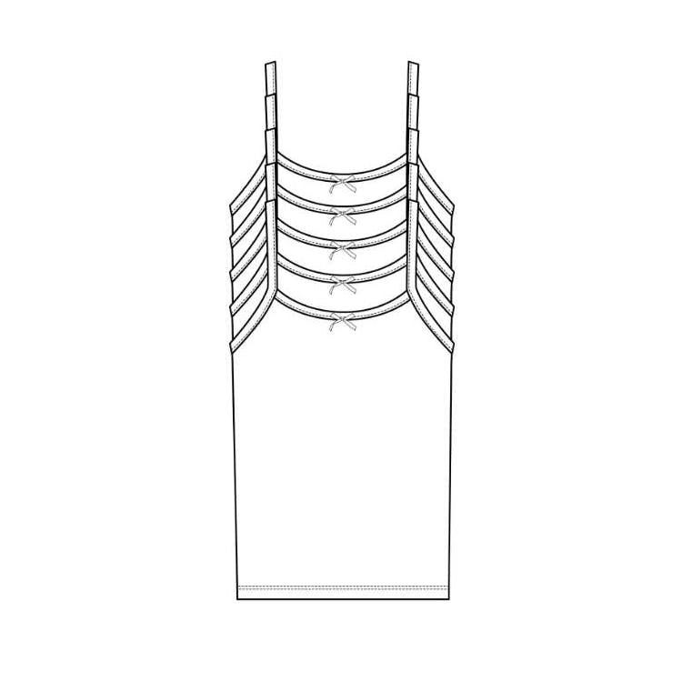 Girls' 5-Pack Camisoles - White Size 4-16 3