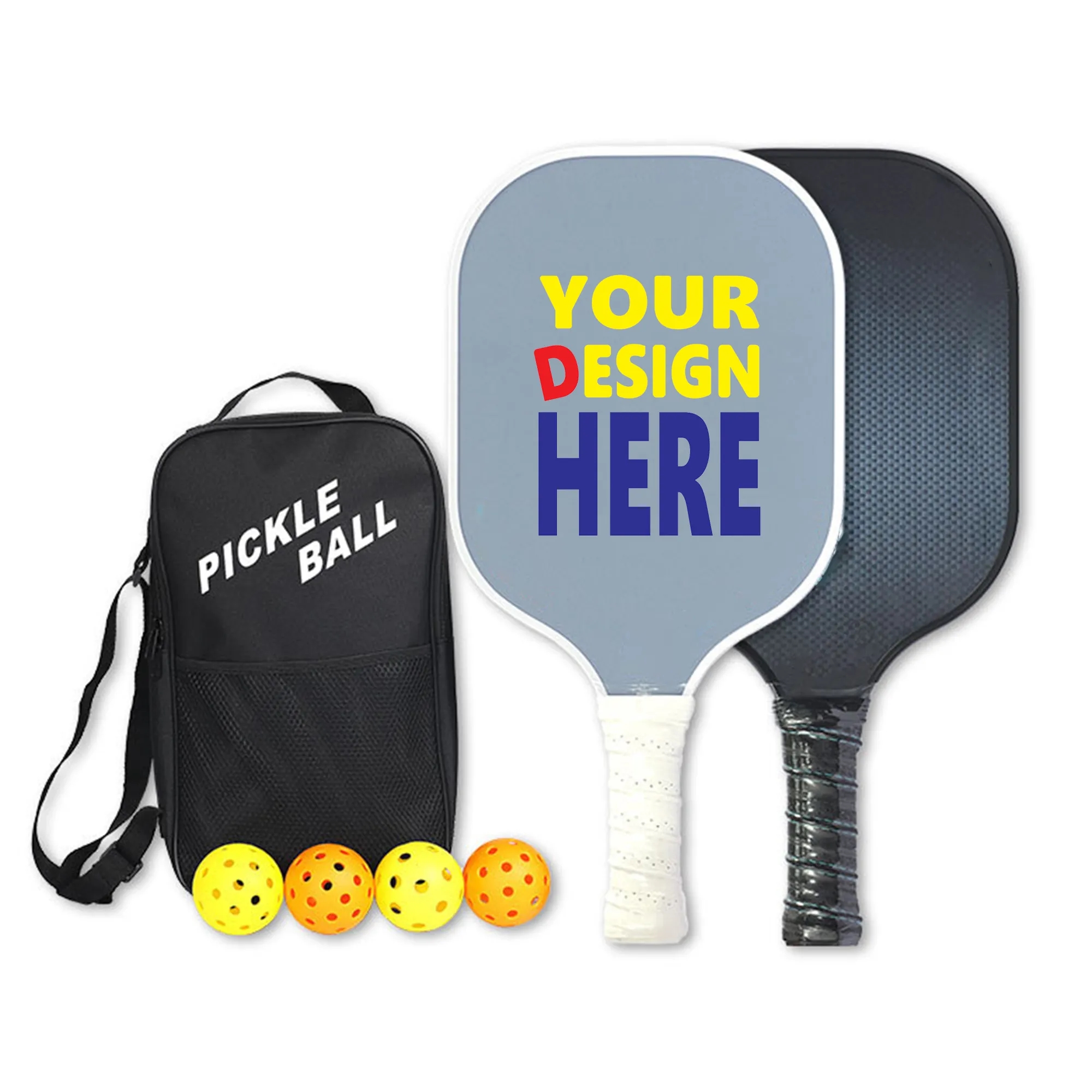 Full Color Pickleball Paddle Set 3