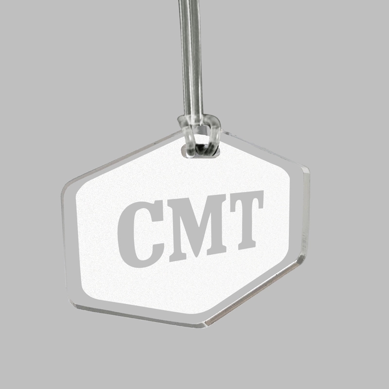 Custom Acrylic Laser Etched Bag Tag 16