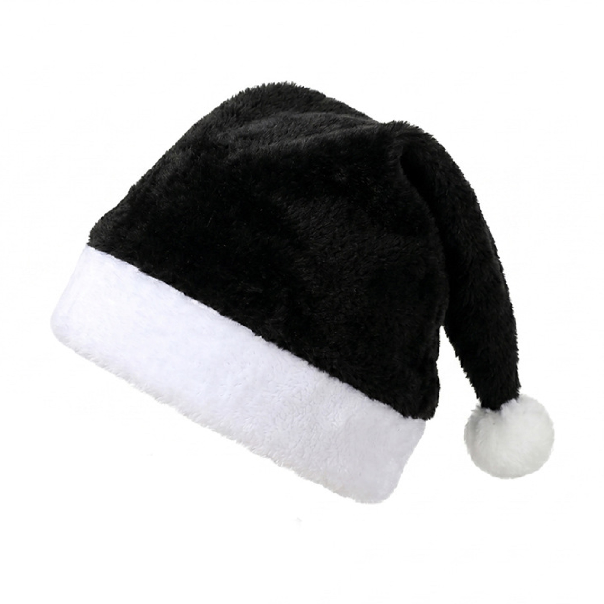 Custom Short Plush Christmas Santa Hat for Adults 10