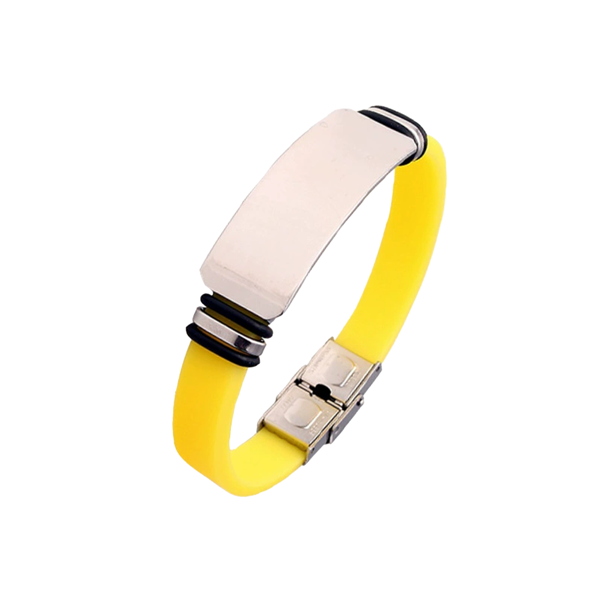 Couple's Silicone Titanium Steel Bracelet 17