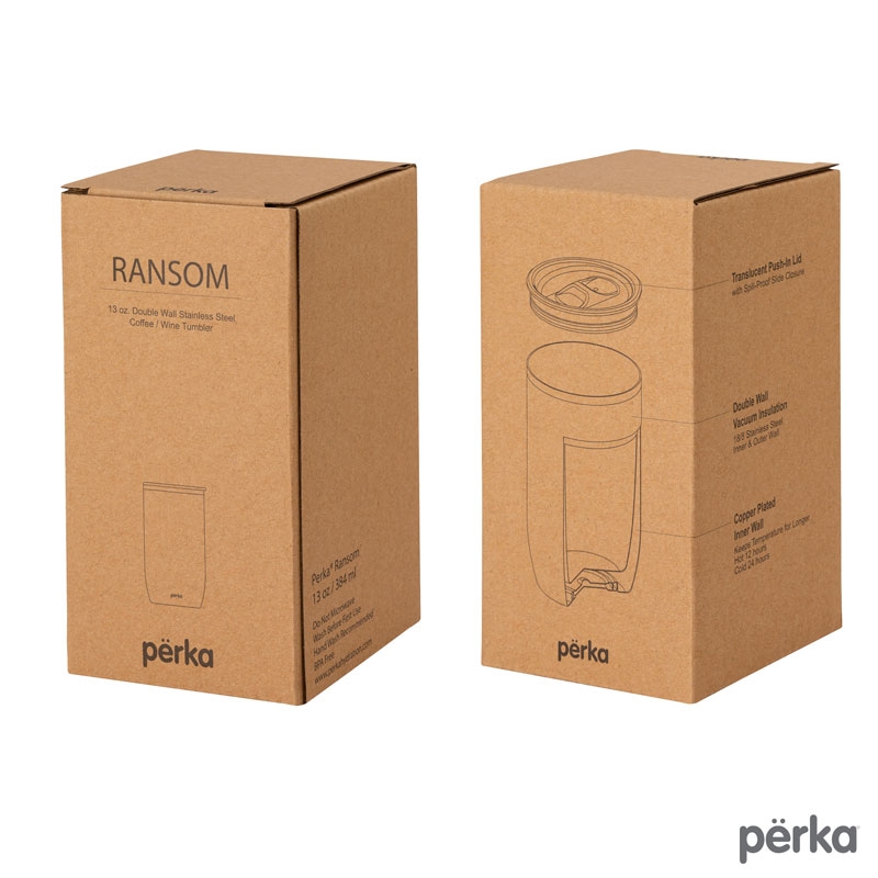 Perka Ransom 13 oz. Double Wall, Stainless Steel Tumbler - KM3402 |  BigPromotions