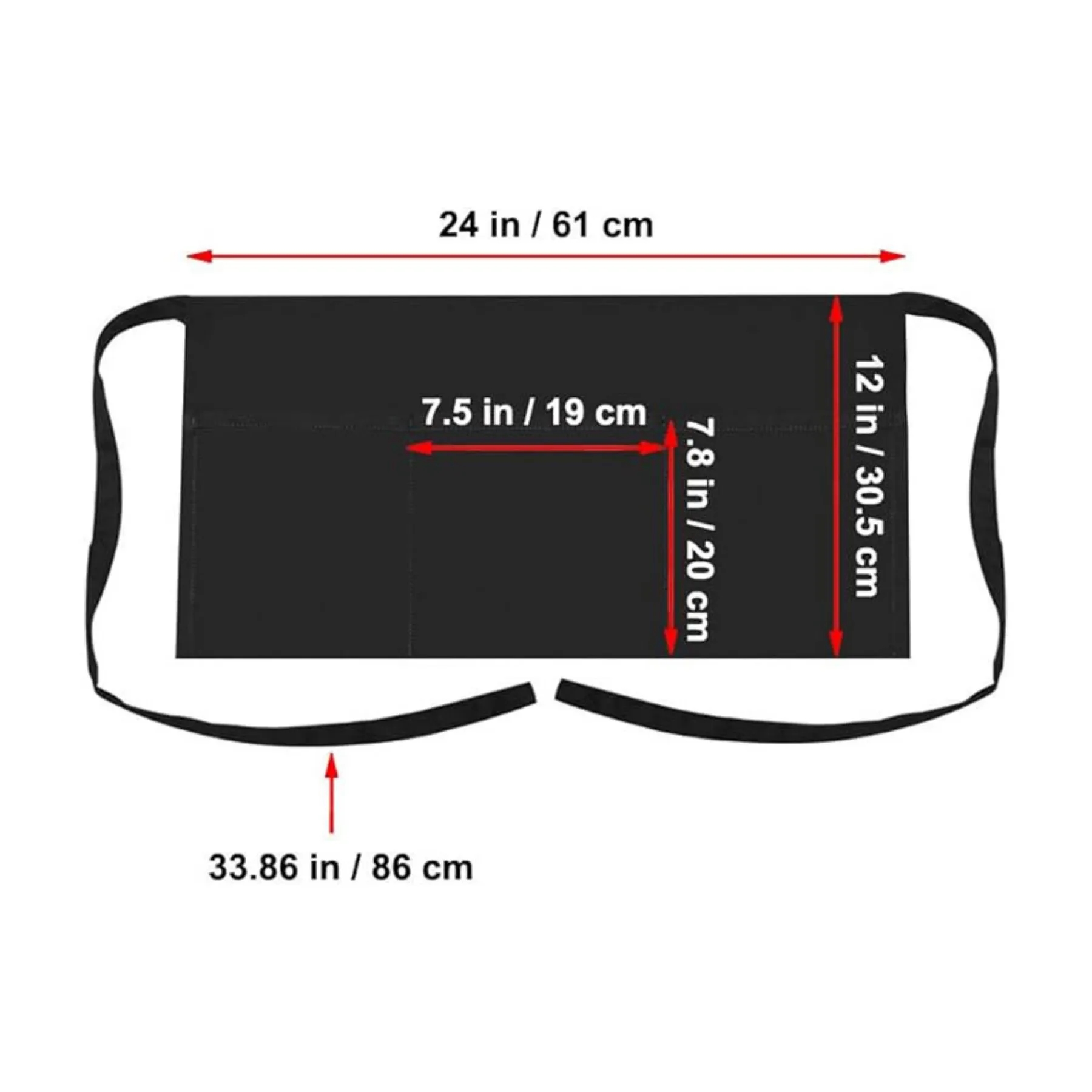 Three Pockets Chef Half Apron 59