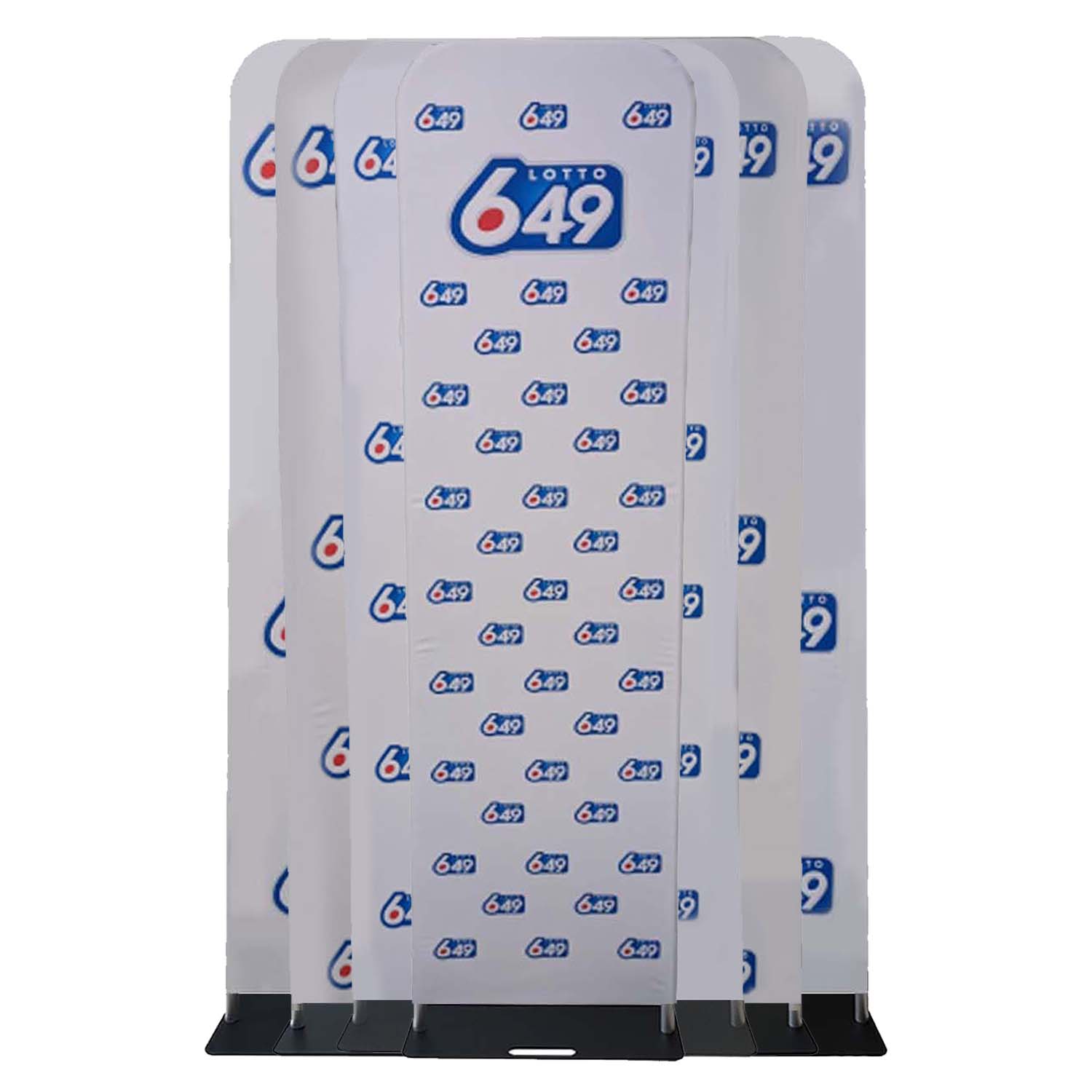 48 Hr Quick Ship - 2'W x 90"H EuroFit Tension Fabric Banner with Steel Base, Graphics Double Sided 20