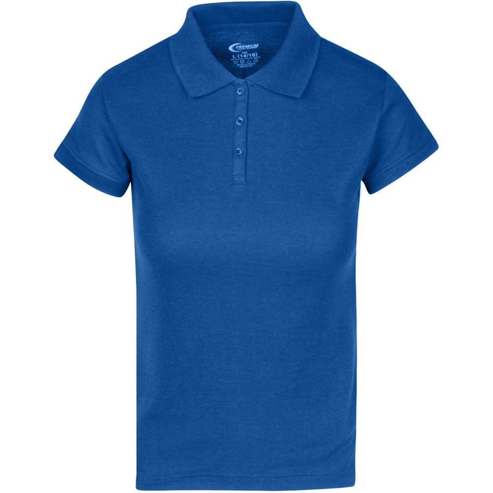 Juniors' Polo Uniform Shirts - Royal Blue Size XL 3