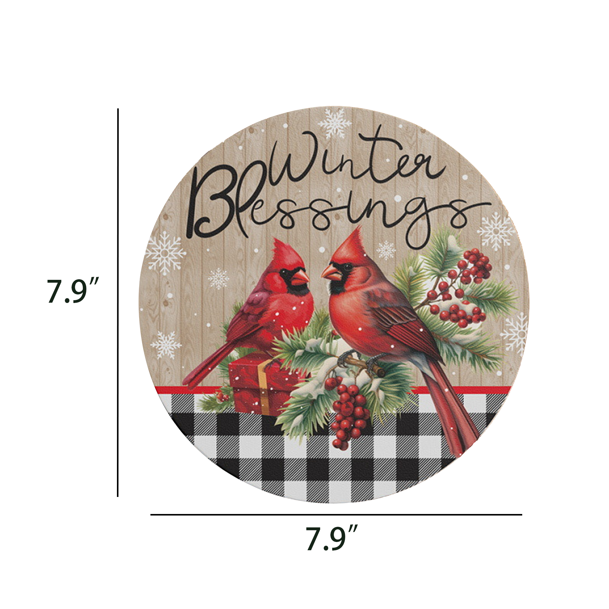 Personalized Festive Wooden Wall Hanging Decor 5