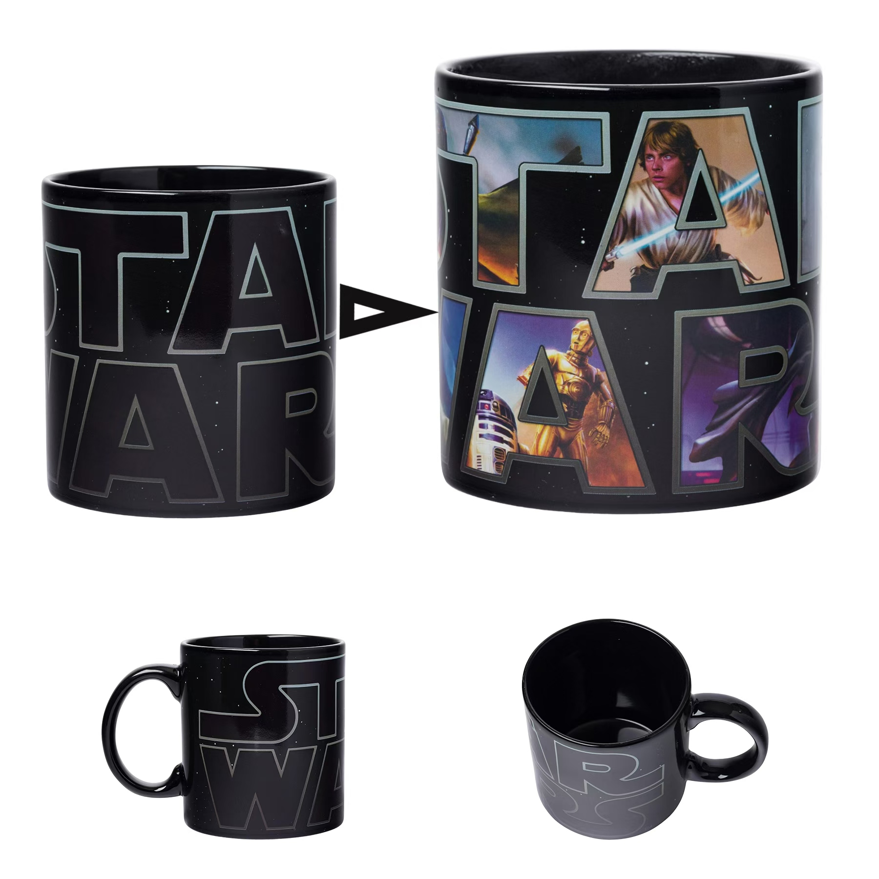 11oz Heat Activated Color Changing Coffee Ceramic Mug