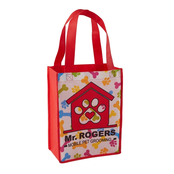 Sublimated Tote Swag Bag for employee onboarding gifts