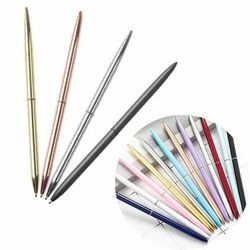 Slim Metallic Twist Glossy Retractable Writing Ballpoint Pen
