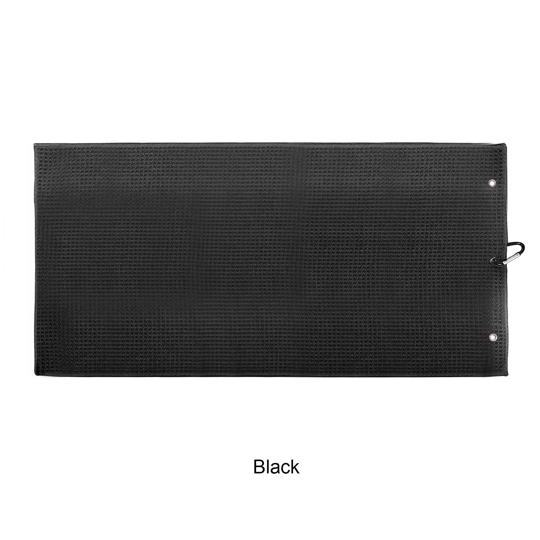 Microfiber Waffle Two-fold Golf Towel w/ Carabiners Clip 12" x 24" 37
