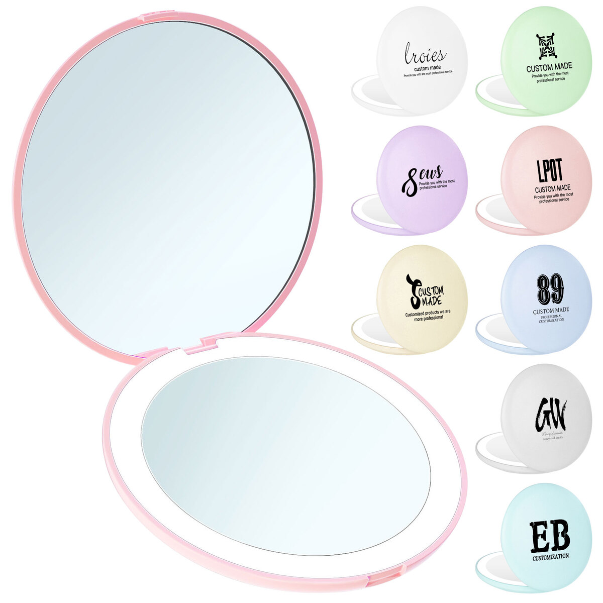 LED Lighted Travel Compact Mirror