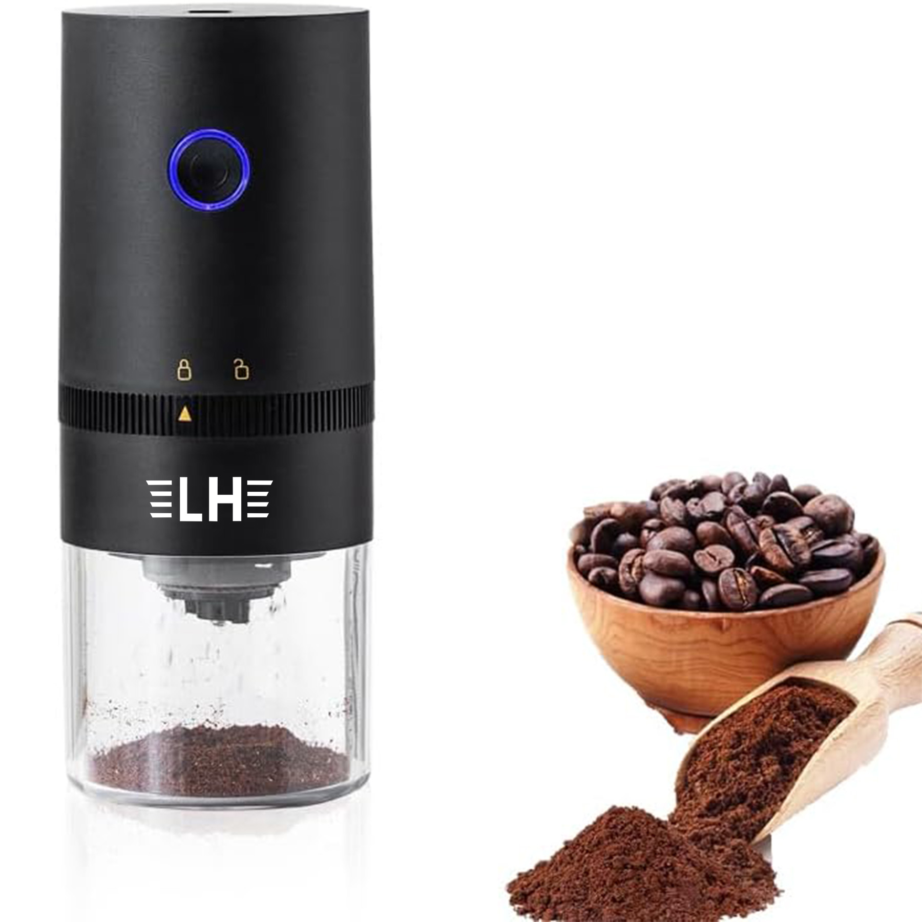 Portable Electric Burr Coffee Grinder 9