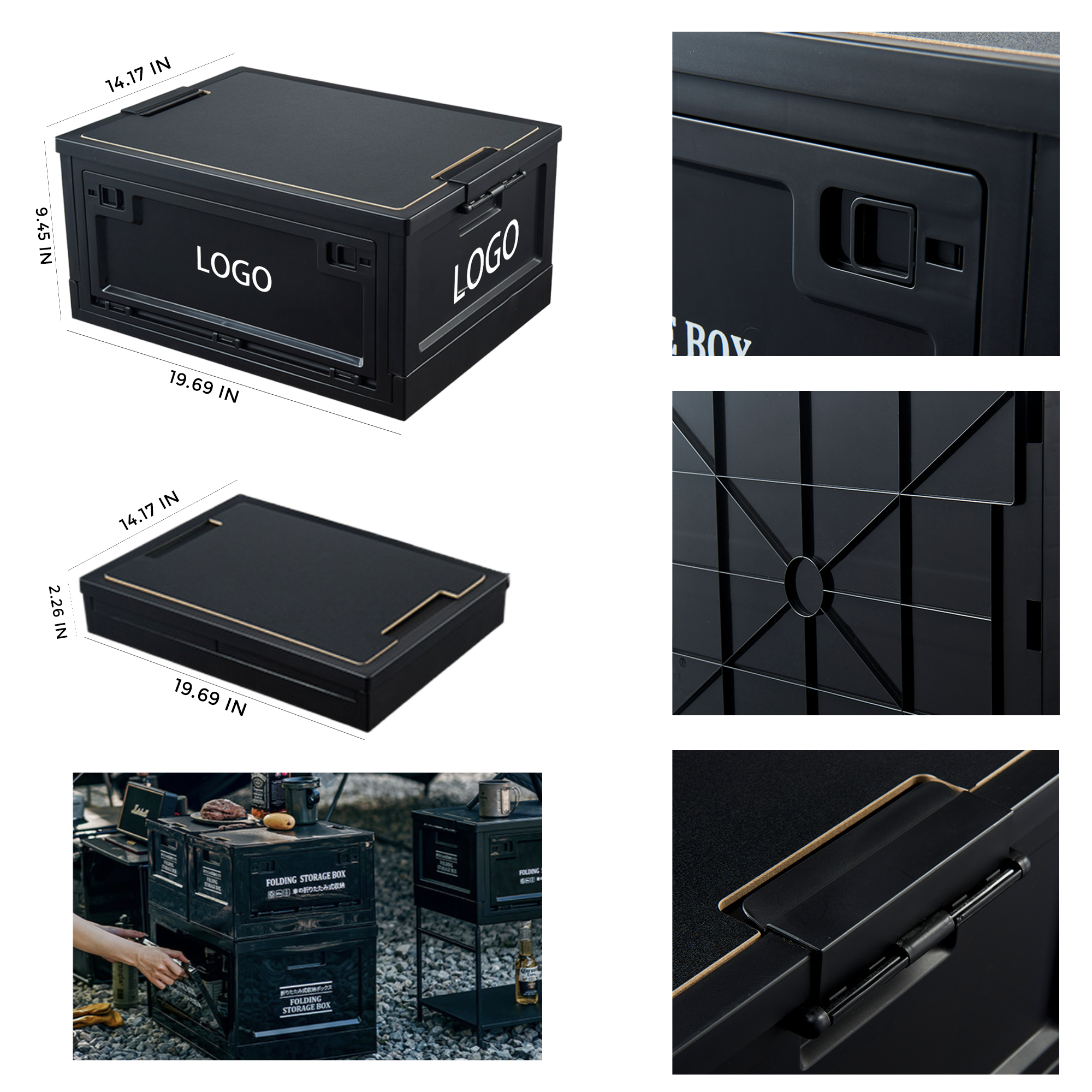 MOQ 10 PCS Weather - Resistant High Capacity Outdoor Storage Box 3