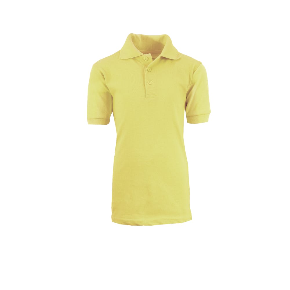 Unisex Uniform Polo Shirts - Yellow M - 2X Short Sleeve 3