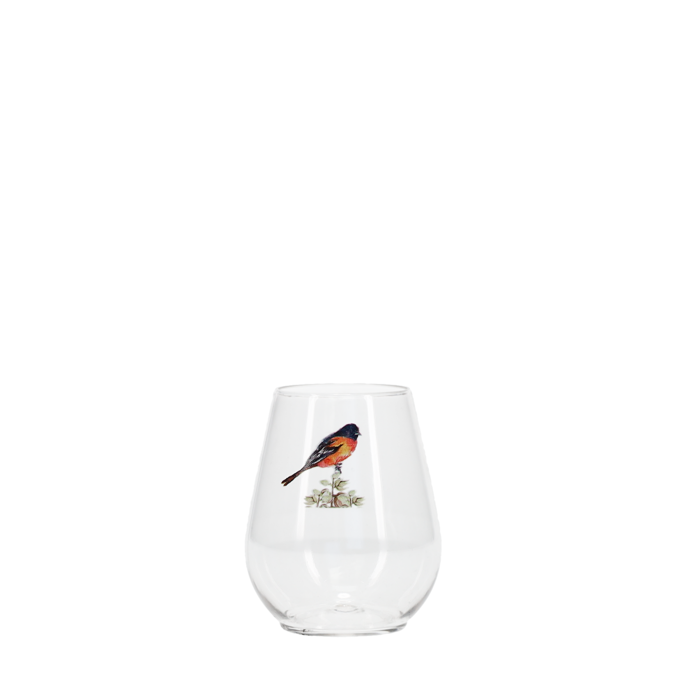 4 oz Plastic Stemless Glass Clear Digital Print 4