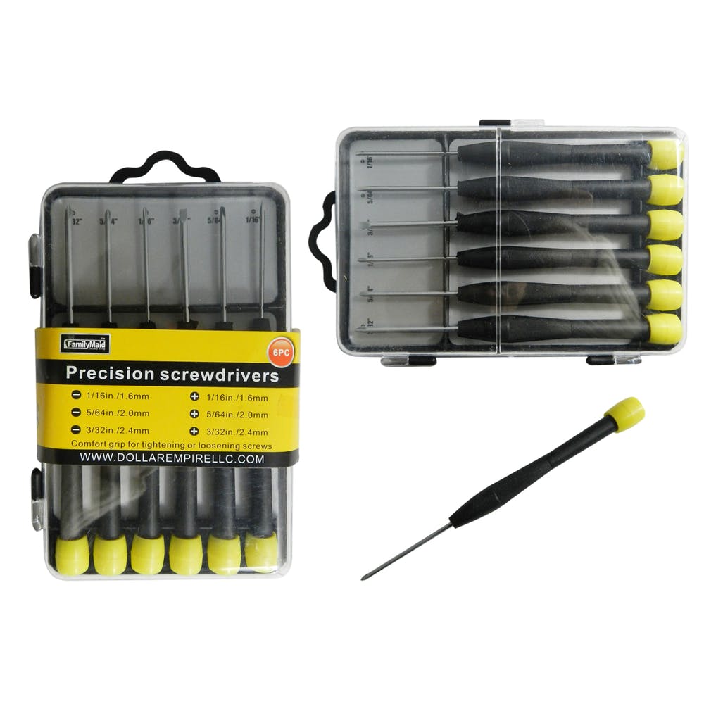 Precision Screwdriver Sets - Metal & Plastic 6 Pack 3