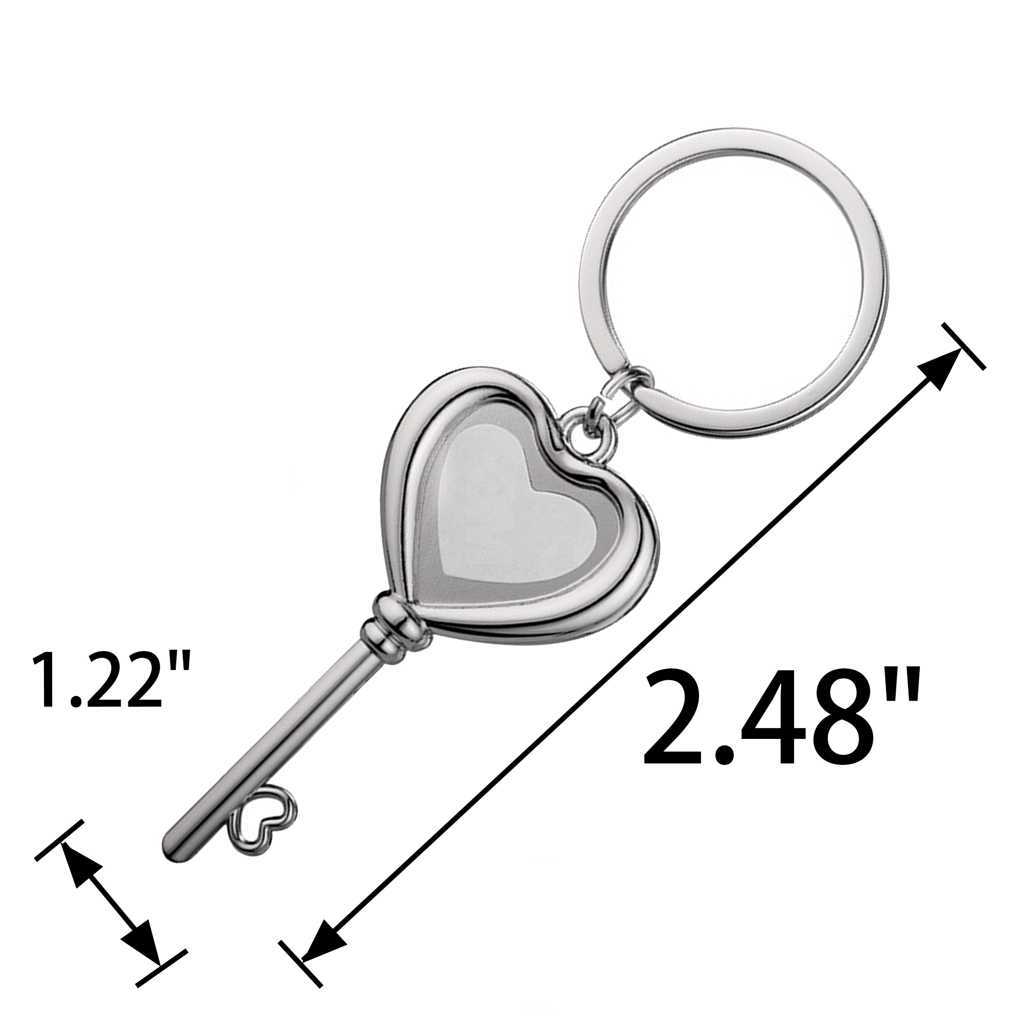 Celebrate Love! Custom Heart Keychain 5