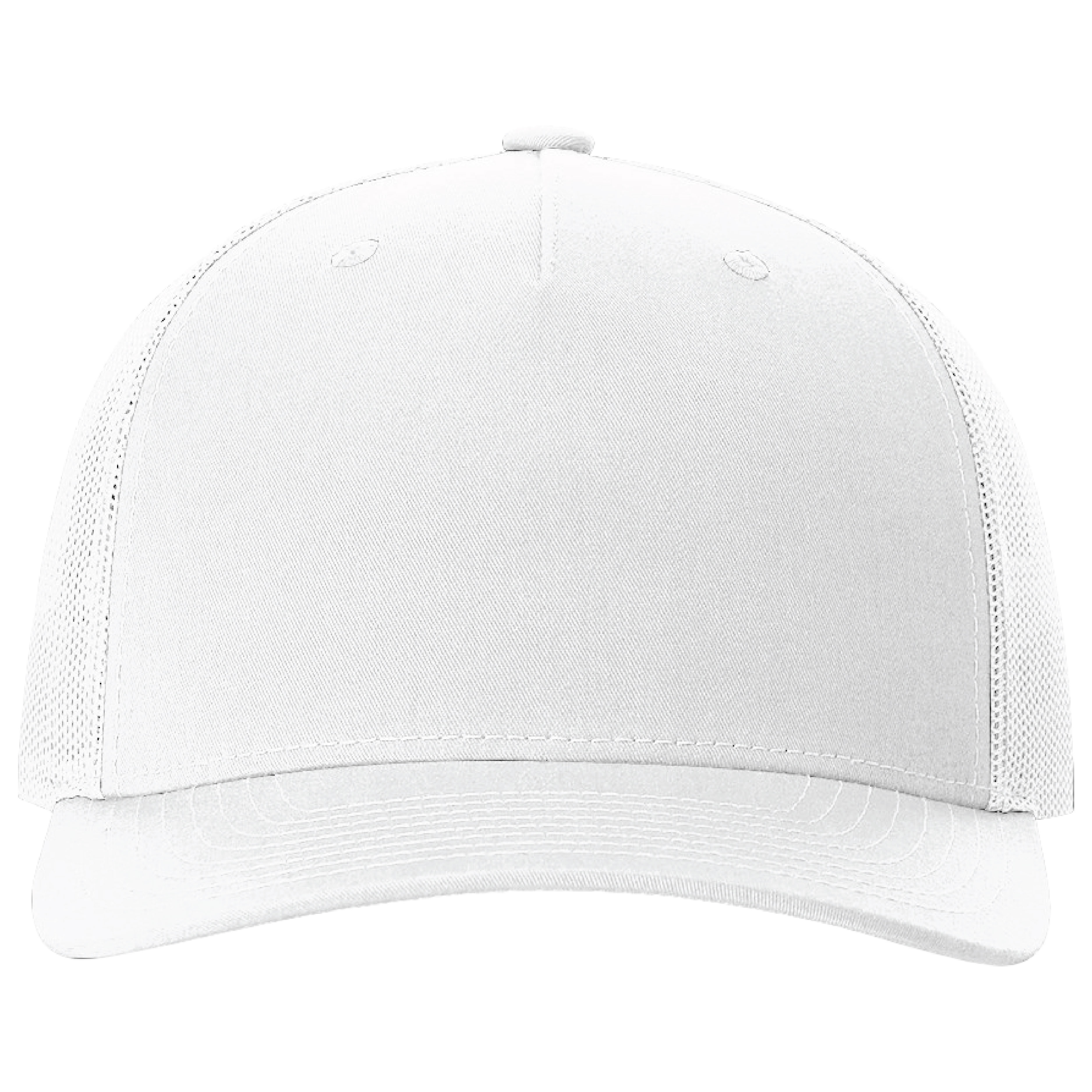 Richardson 112FP 5-Panel Snapback Trucker Hat w/Leatherette Adhesive Patches or Embroidery 84