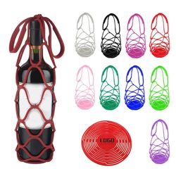 Silicone Wine Bottle Carrying Bag with Handle